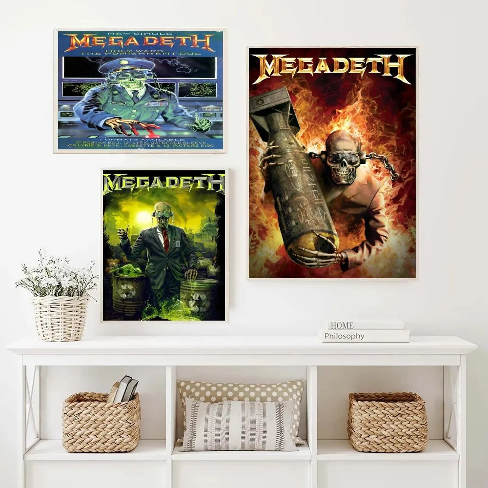 Megadeth Wall Poster – Heavy Metal Room Decor