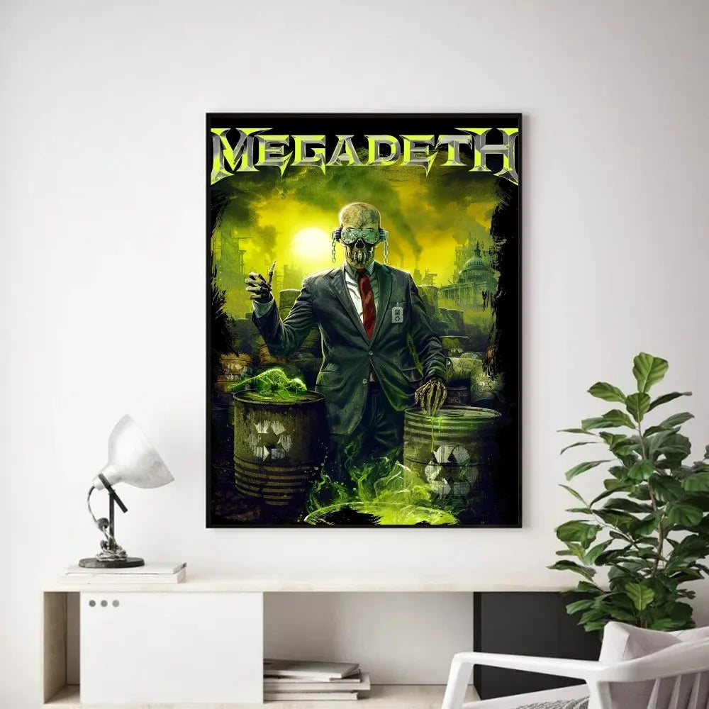 Megadeth Wall Poster – Heavy Metal Room Decor