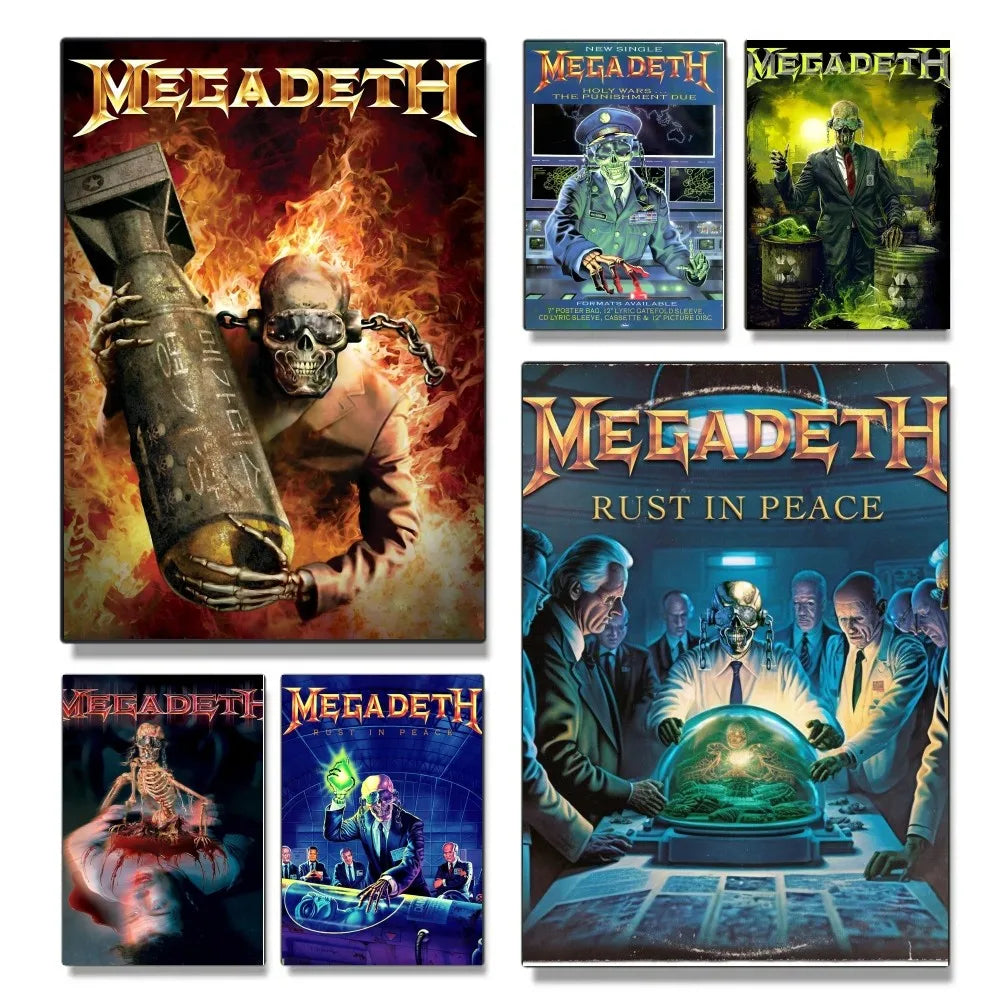 Megadeth Wall Poster – Heavy Metal Room Decor