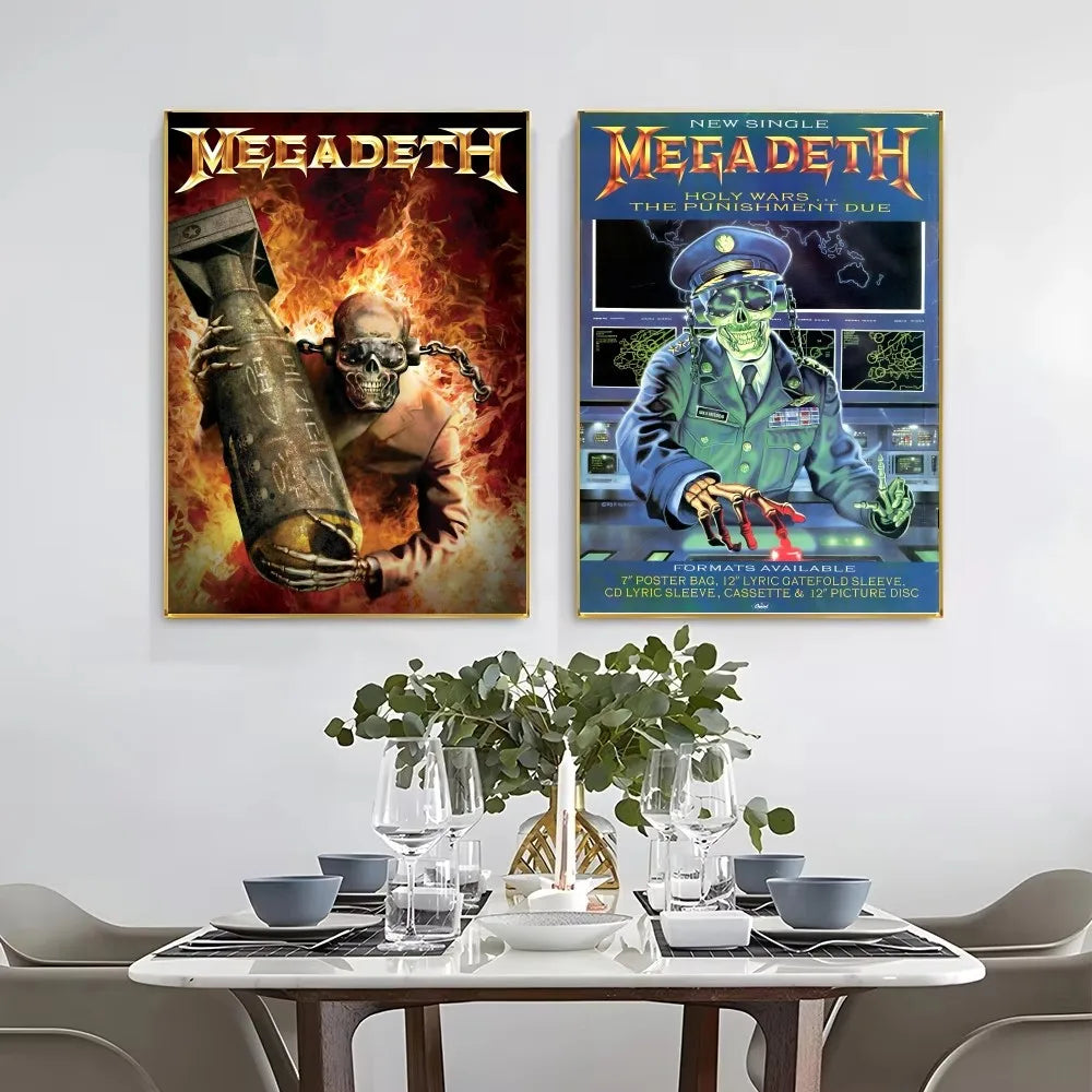 Megadeth Wall Poster – Heavy Metal Room Decor