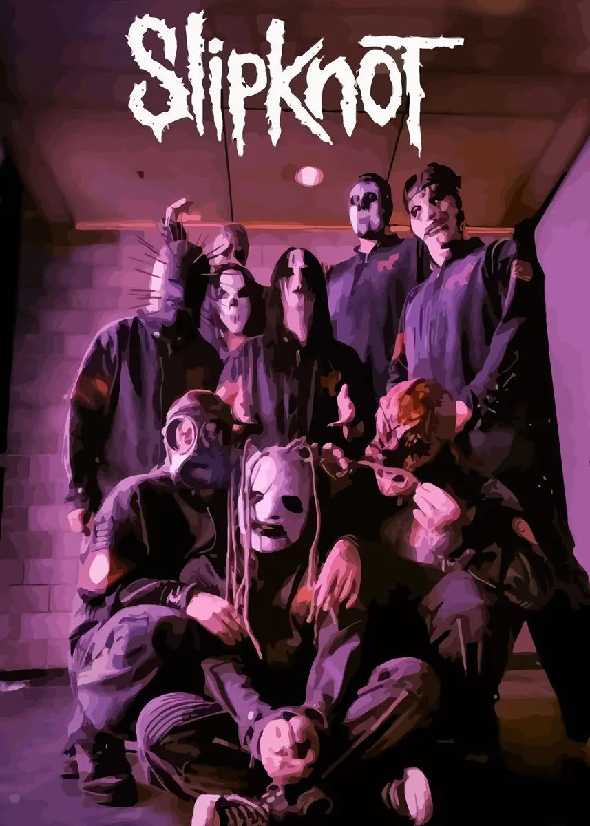 Slipknot Band Poster - Heavy Metal Wall Art