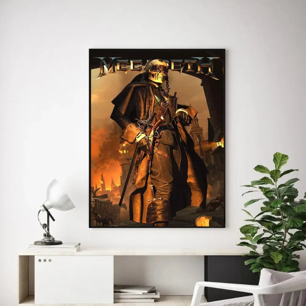 Megadeth Wall Poster – Heavy Metal Room Decor