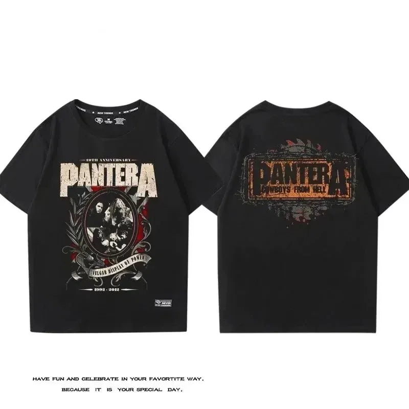 Metal Band T-Shirt Collection – Pantera & Judas Priest | Black |