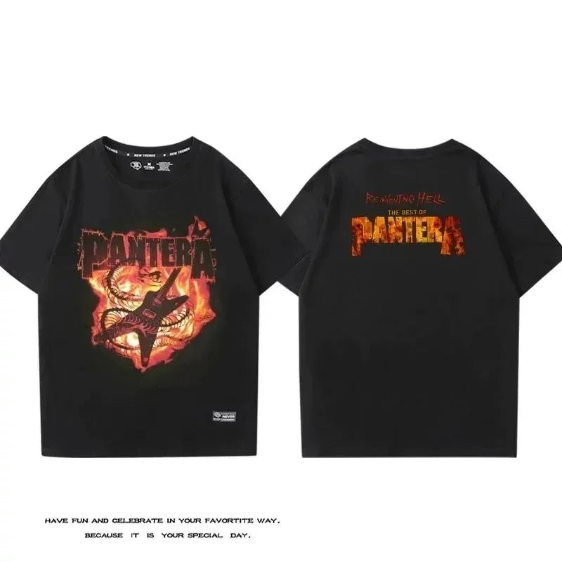 Metal Band T-Shirt Collection – Pantera & Judas Priest | Black |