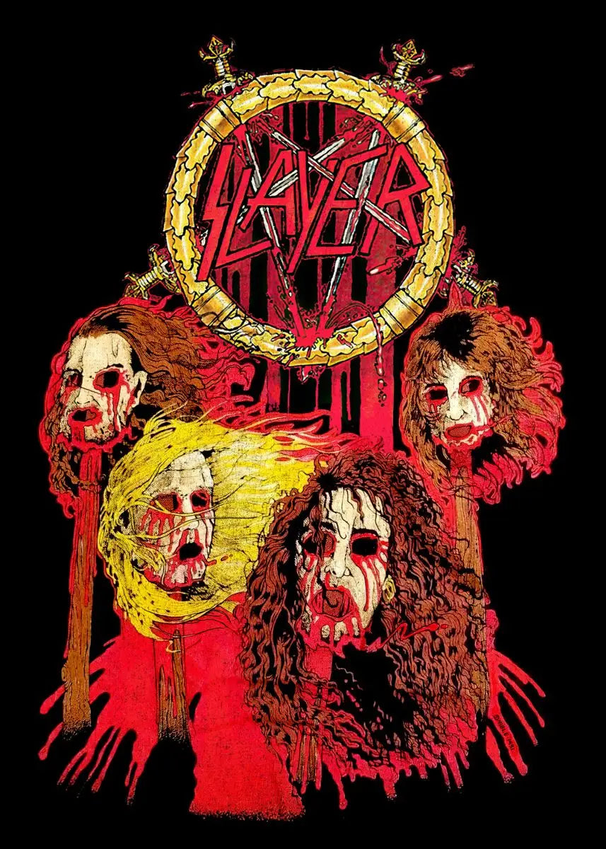 Slayer Wall Poster - Heavy Metal Room Decor