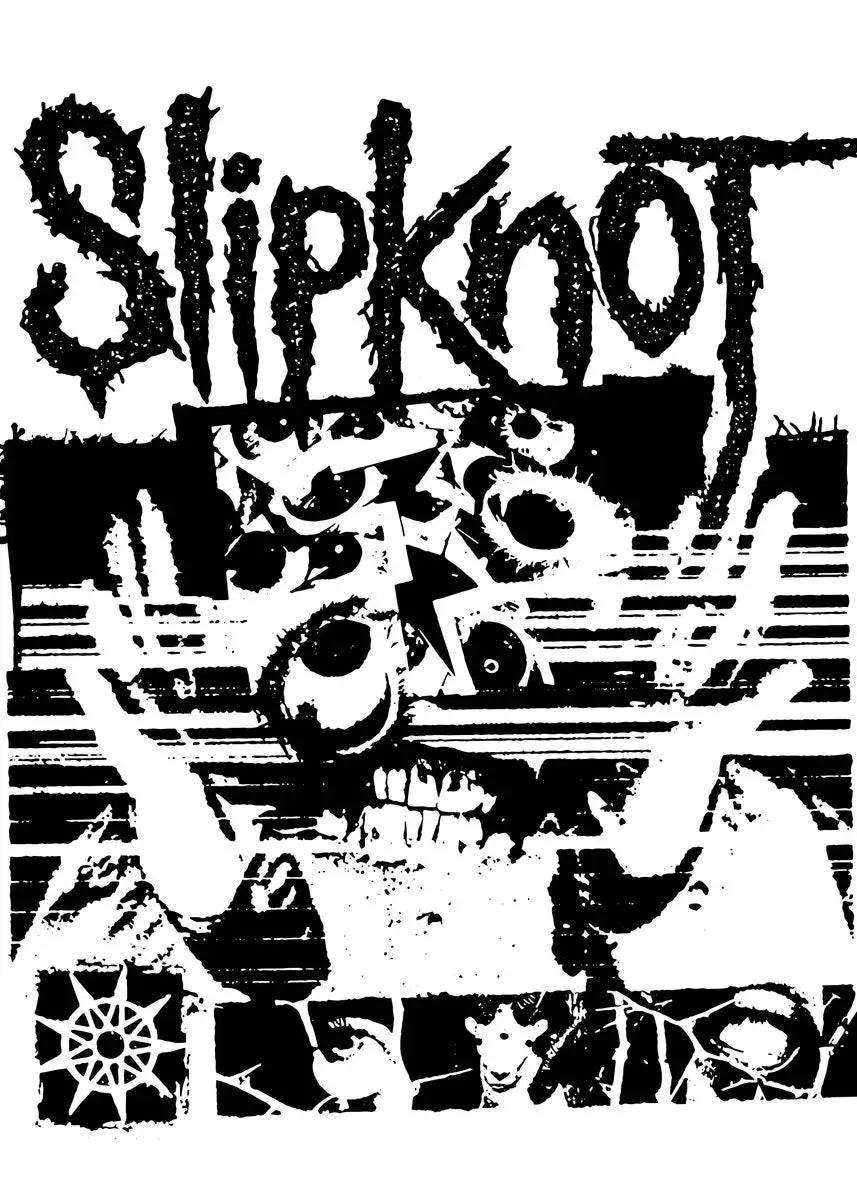 Slipknot Band Poster - Heavy Metal Wall Art