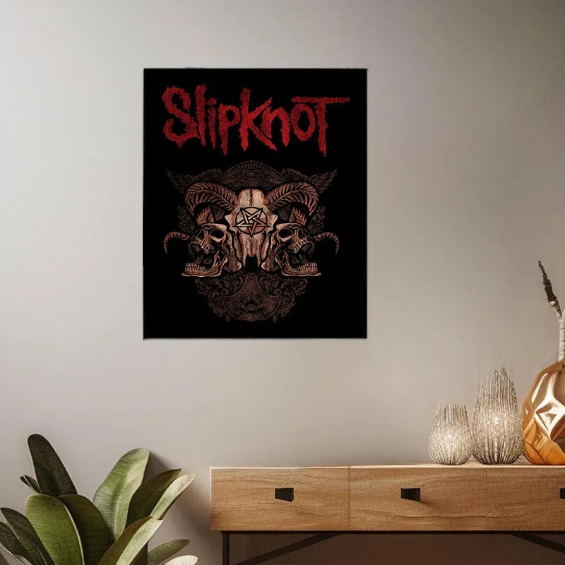Slipknot Band Poster - Heavy Metal Wall Art