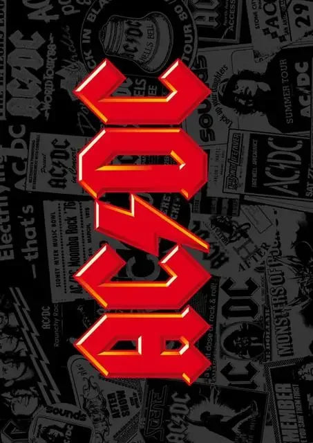 AC/DC Wall Poster – Classic Rock Artwork | Multiple Sizes