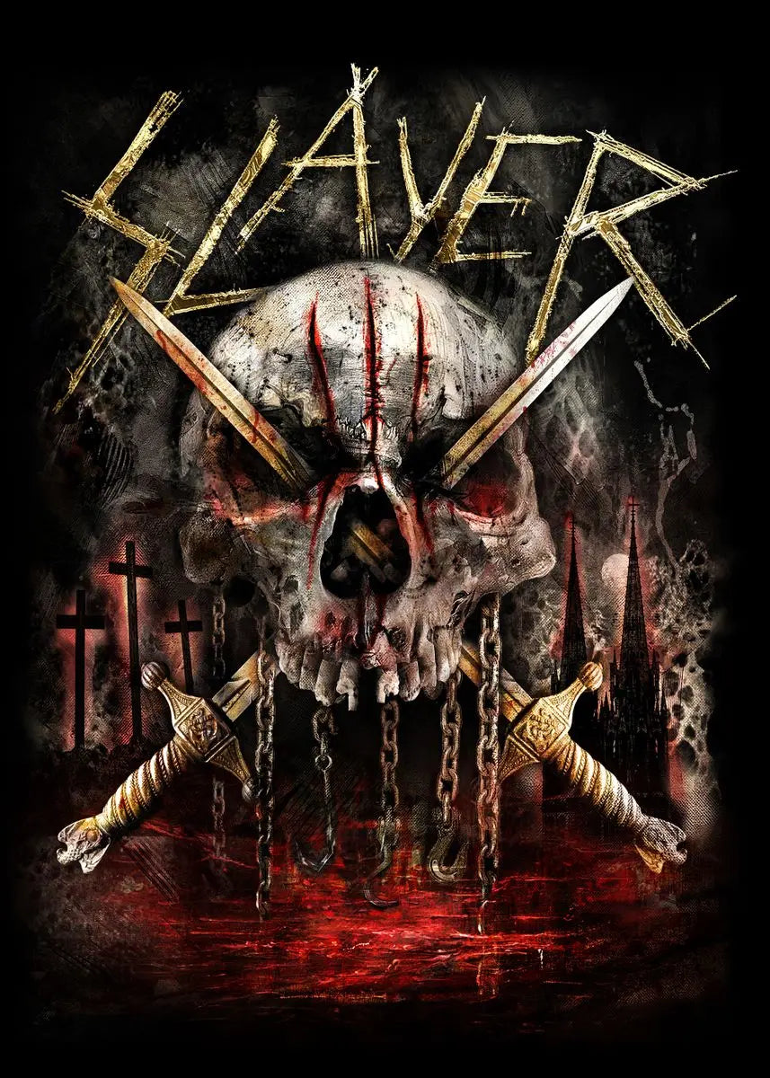 Slayer Wall Poster - Heavy Metal Room Decor