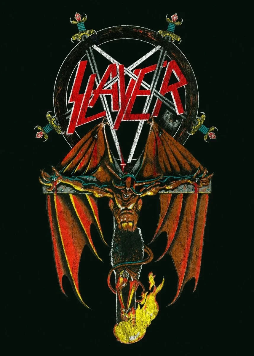 Slayer Wall Poster - Heavy Metal Room Decor