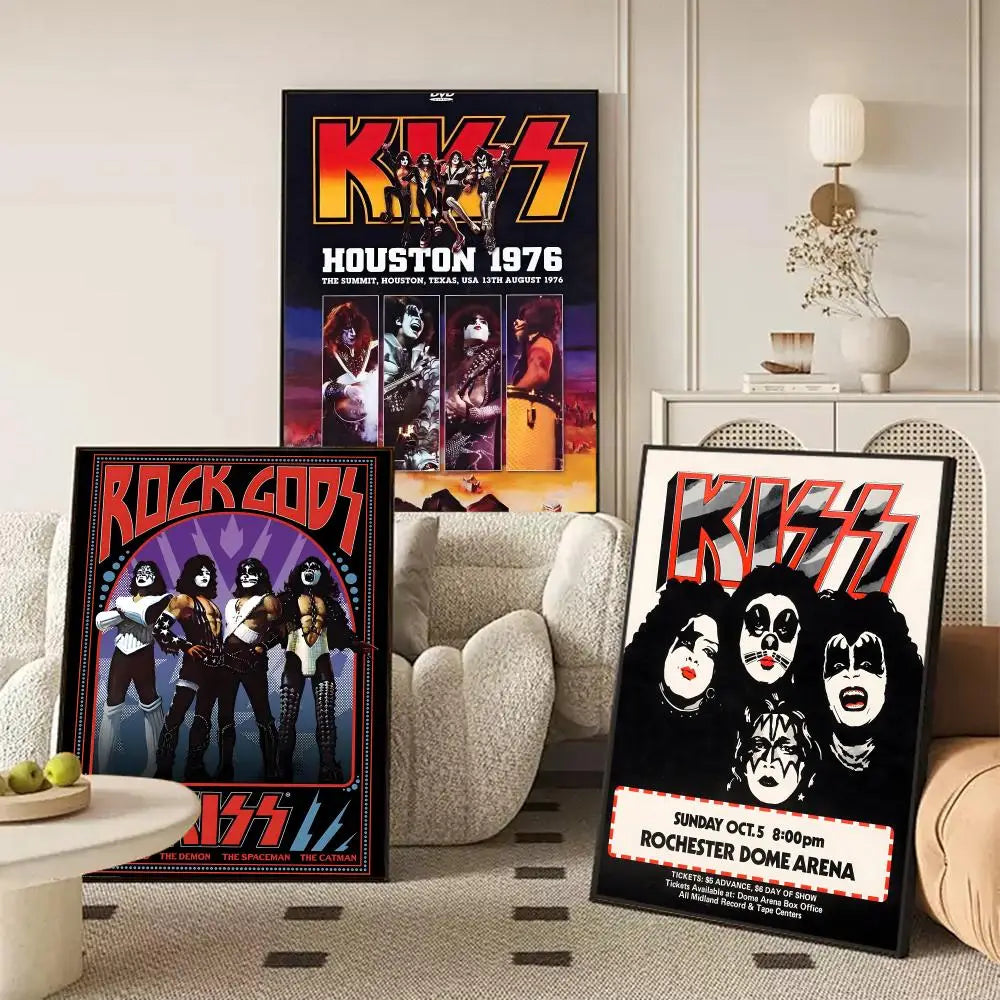 KISS Wall Poster – Available in Multiple Sizes & Options – Rock