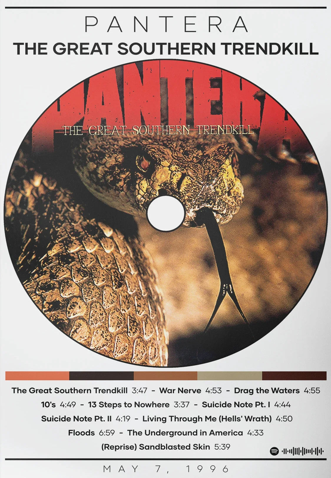 Pantera Wall Poster – Heavy Metal Room Decor