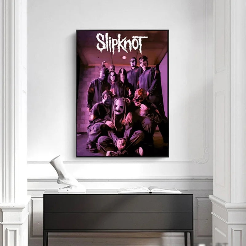 Slipknot Band Poster - Heavy Metal Wall Art