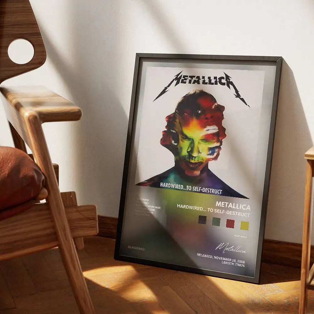 Metallica Vintage Poster – Rock Wall Art for Metal Fans