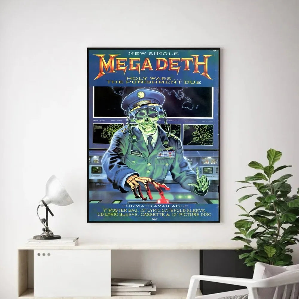 Megadeth Wall Poster – Heavy Metal Room Decor