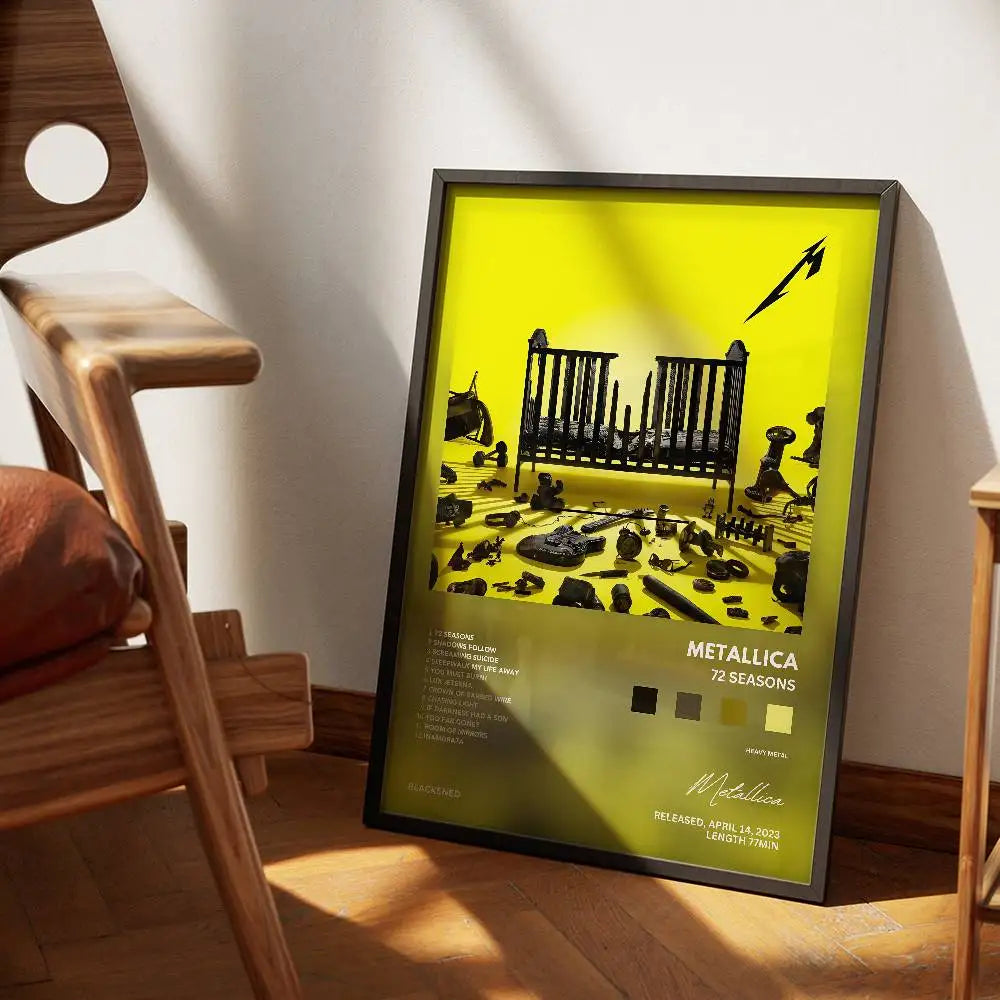 Metallica Vintage Poster – Rock Wall Art for Metal Fans