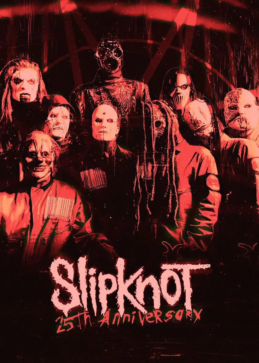 Slipknot Band Poster - Heavy Metal Wall Art