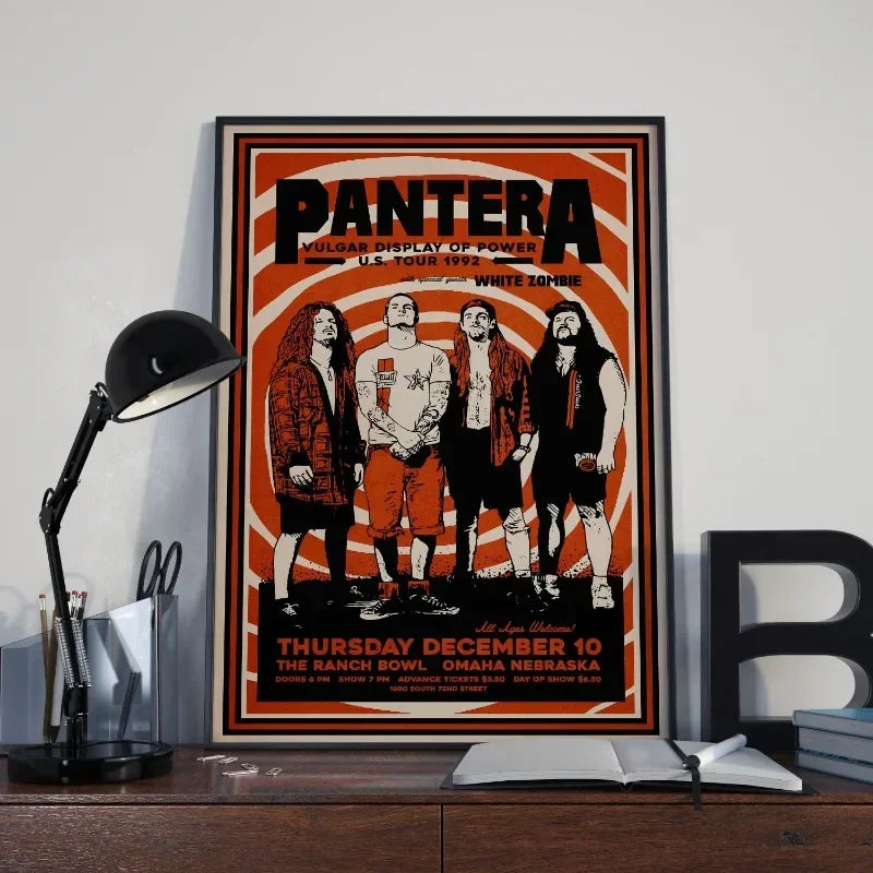 Pantera Wall Poster – Heavy Metal Room Decor