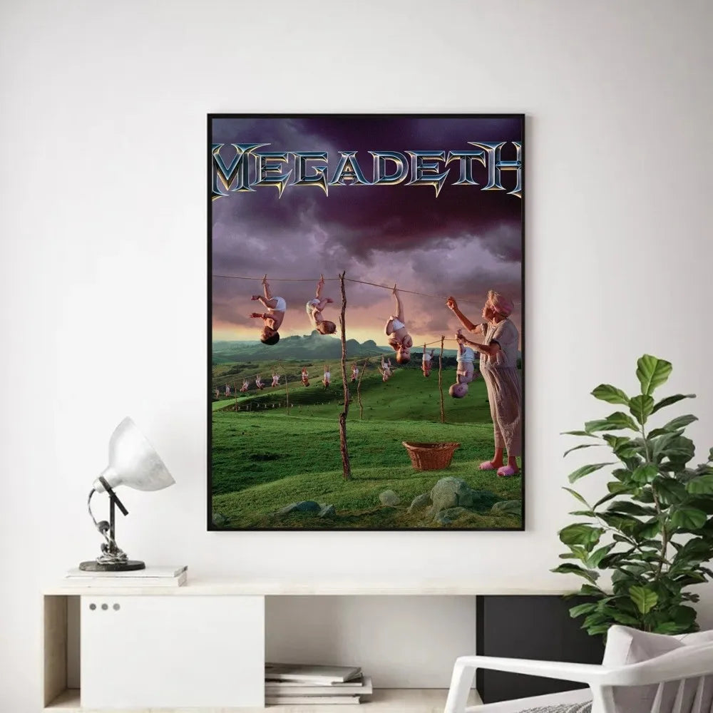 Megadeth Wall Poster – Heavy Metal Room Decor
