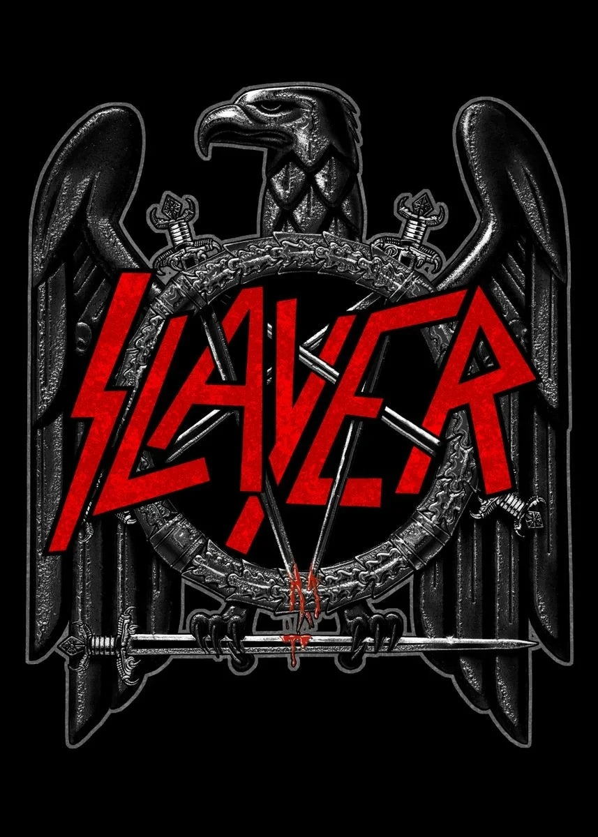 Slayer Wall Poster - Heavy Metal Room Decor
