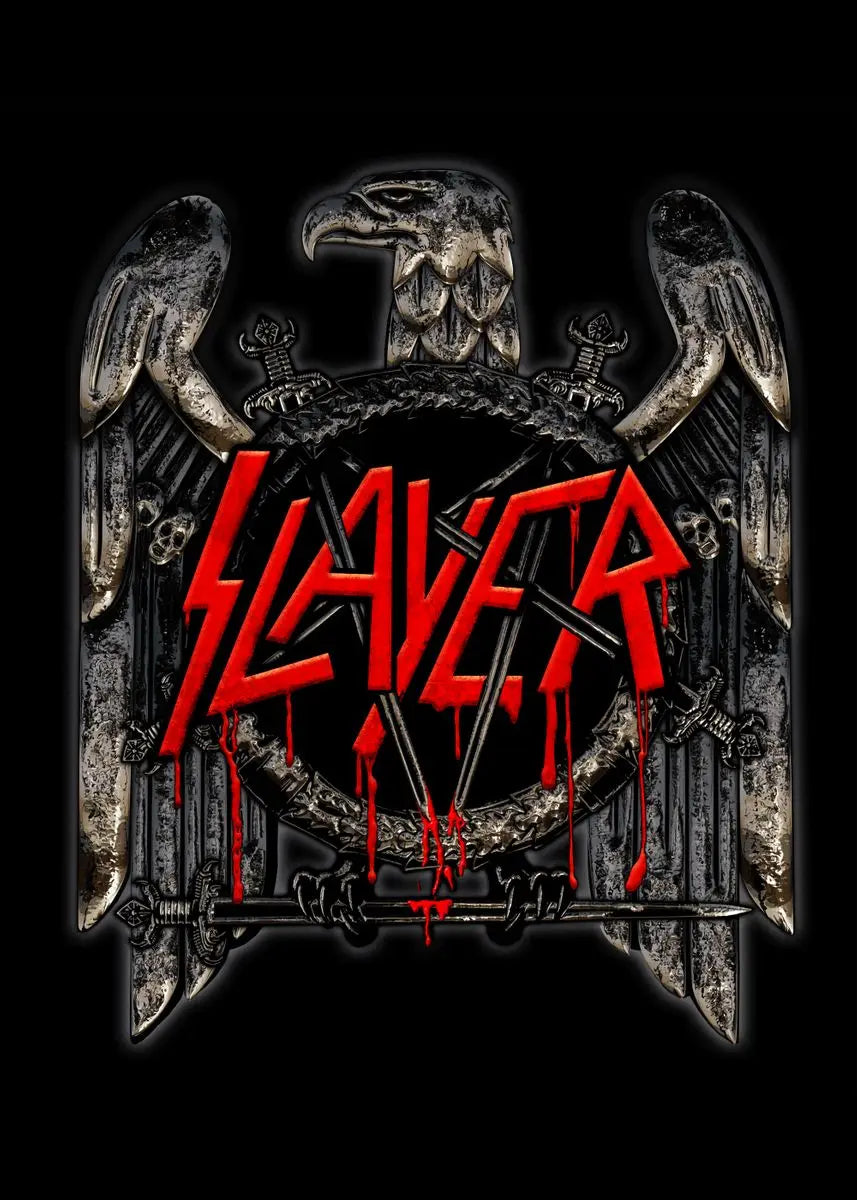 Slayer Wall Poster - Heavy Metal Room Decor