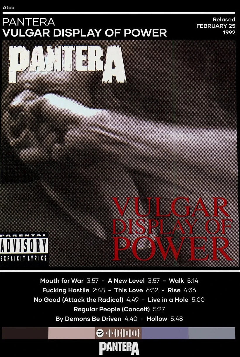Pantera Wall Poster – Heavy Metal Room Decor