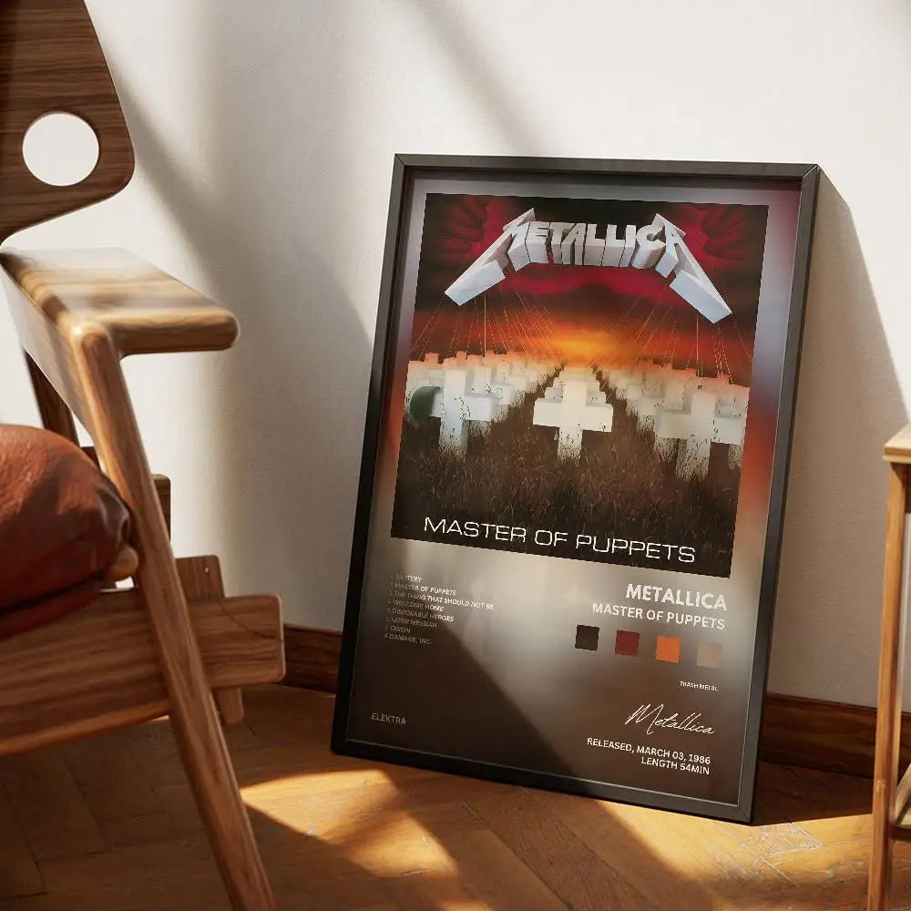 Metallica Vintage Poster – Rock Wall Art for Metal Fans