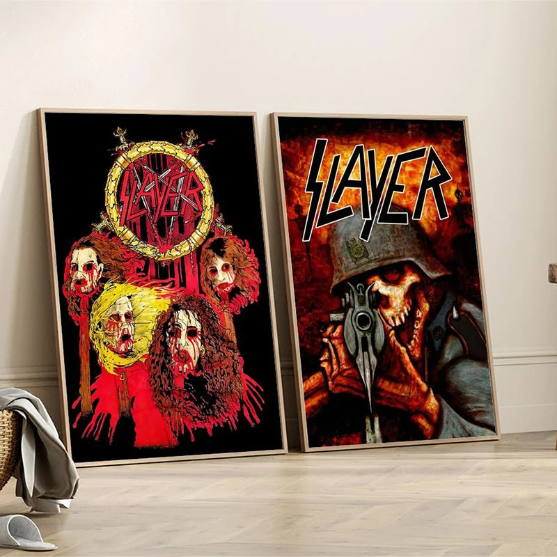 Slayer Wall Poster - Heavy Metal Room Decor