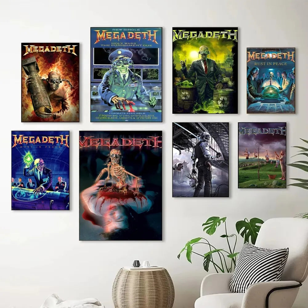 Megadeth Wall Poster – Heavy Metal Room Decor