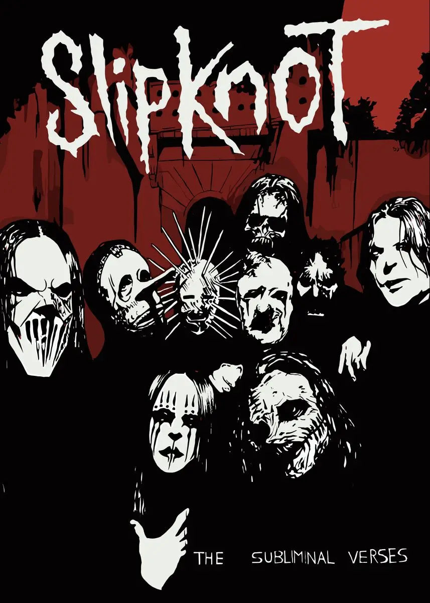 Slipknot Band Poster - Heavy Metal Wall Art