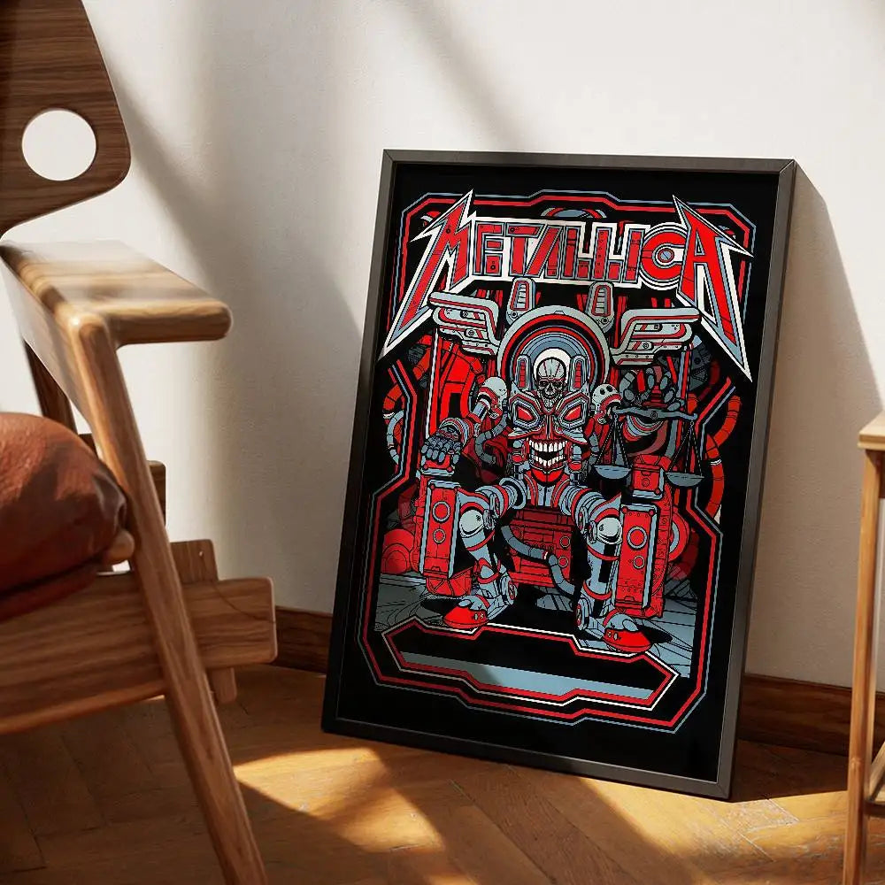 Metallica Vintage Poster – Rock Wall Art for Metal Fans