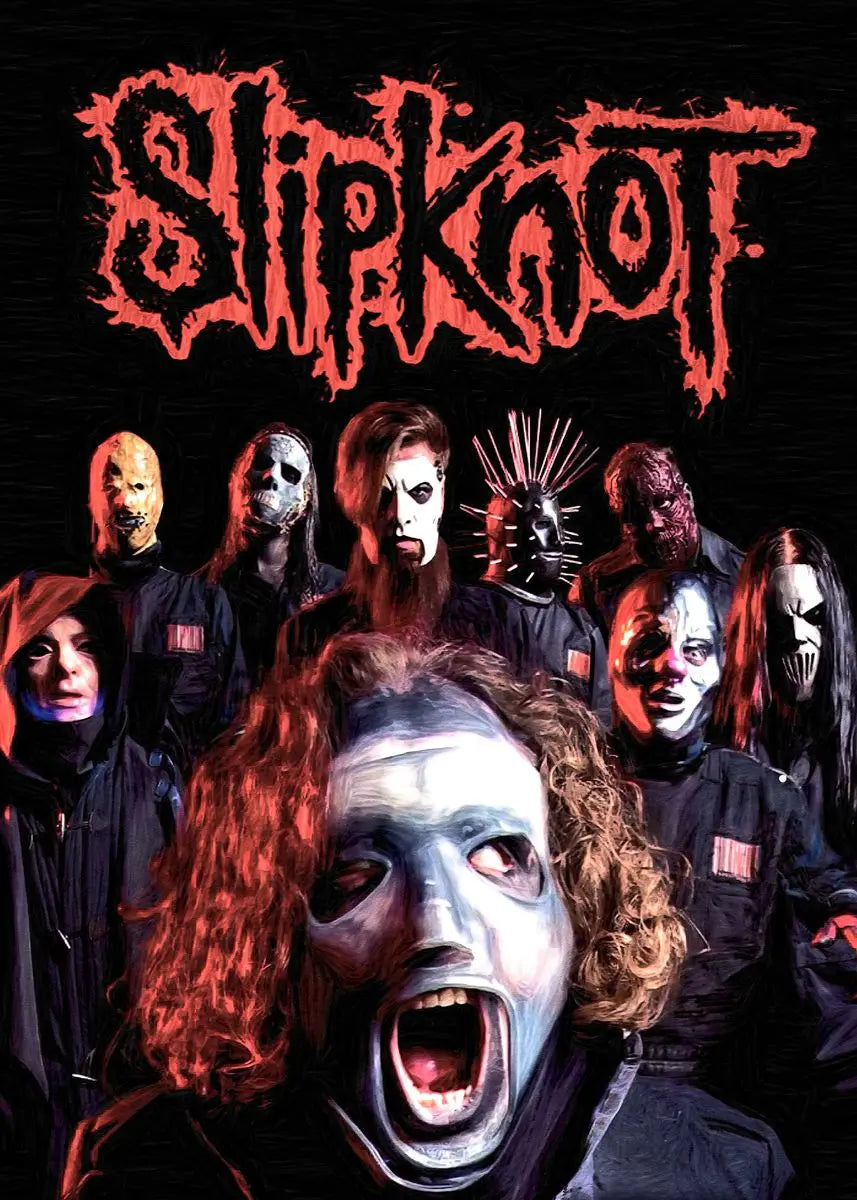 Slipknot Band Poster - Heavy Metal Wall Art