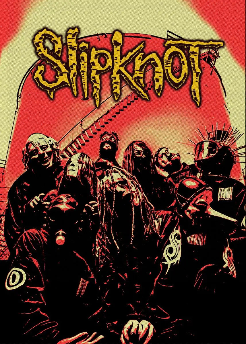 Slipknot Band Poster - Heavy Metal Wall Art