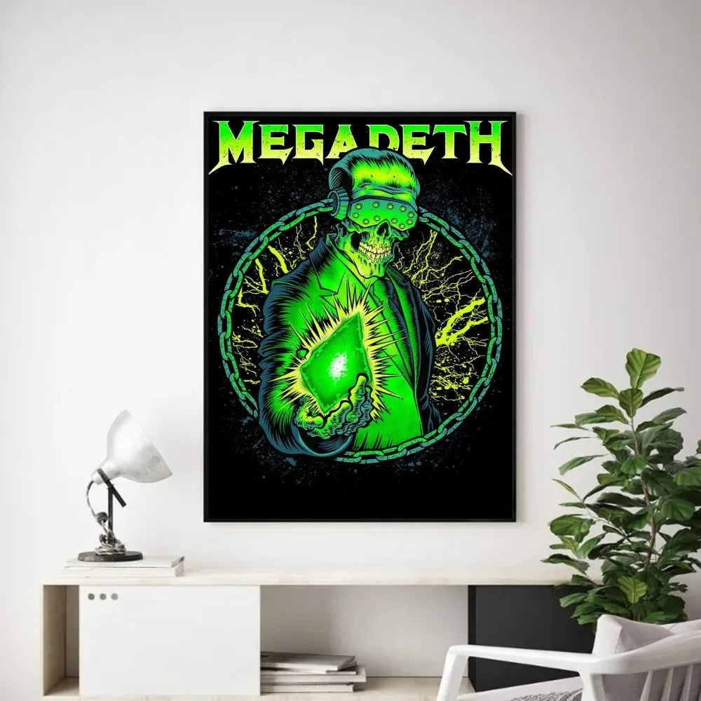 Megadeth Wall Poster – Heavy Metal Room Decor