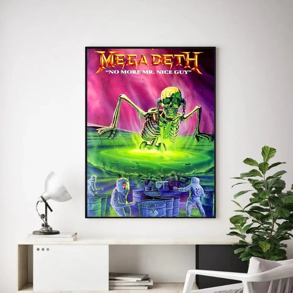 Megadeth Wall Poster – Heavy Metal Room Decor