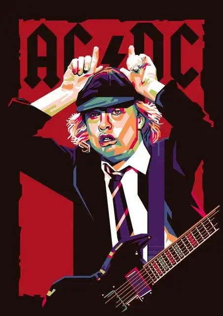 AC/DC Wall Poster – Classic Rock Artwork | Multiple Sizes