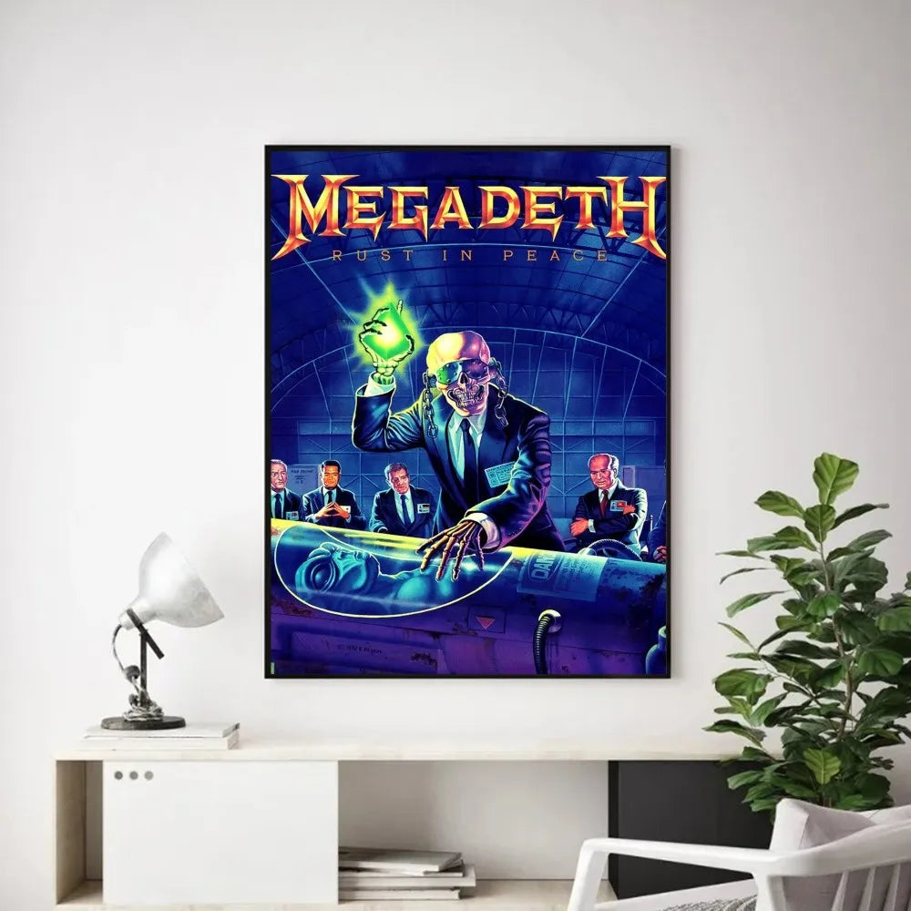 Megadeth Wall Poster – Heavy Metal Room Decor