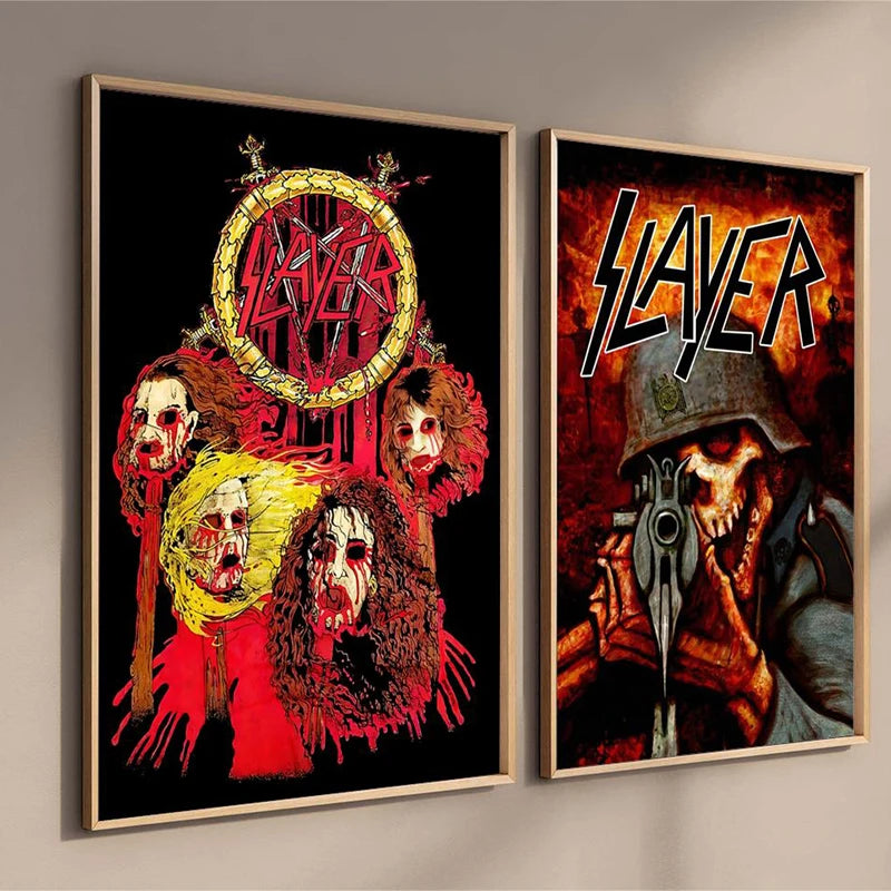 Slayer Wall Poster - Heavy Metal Room Decor