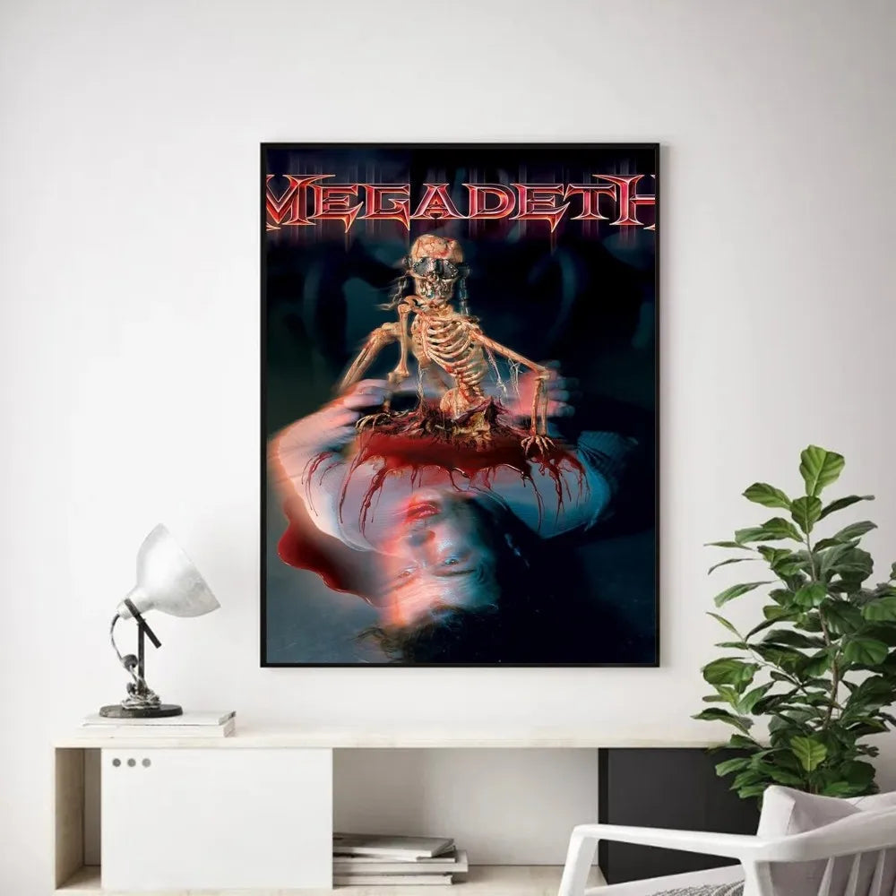 Megadeth Wall Poster – Heavy Metal Room Decor