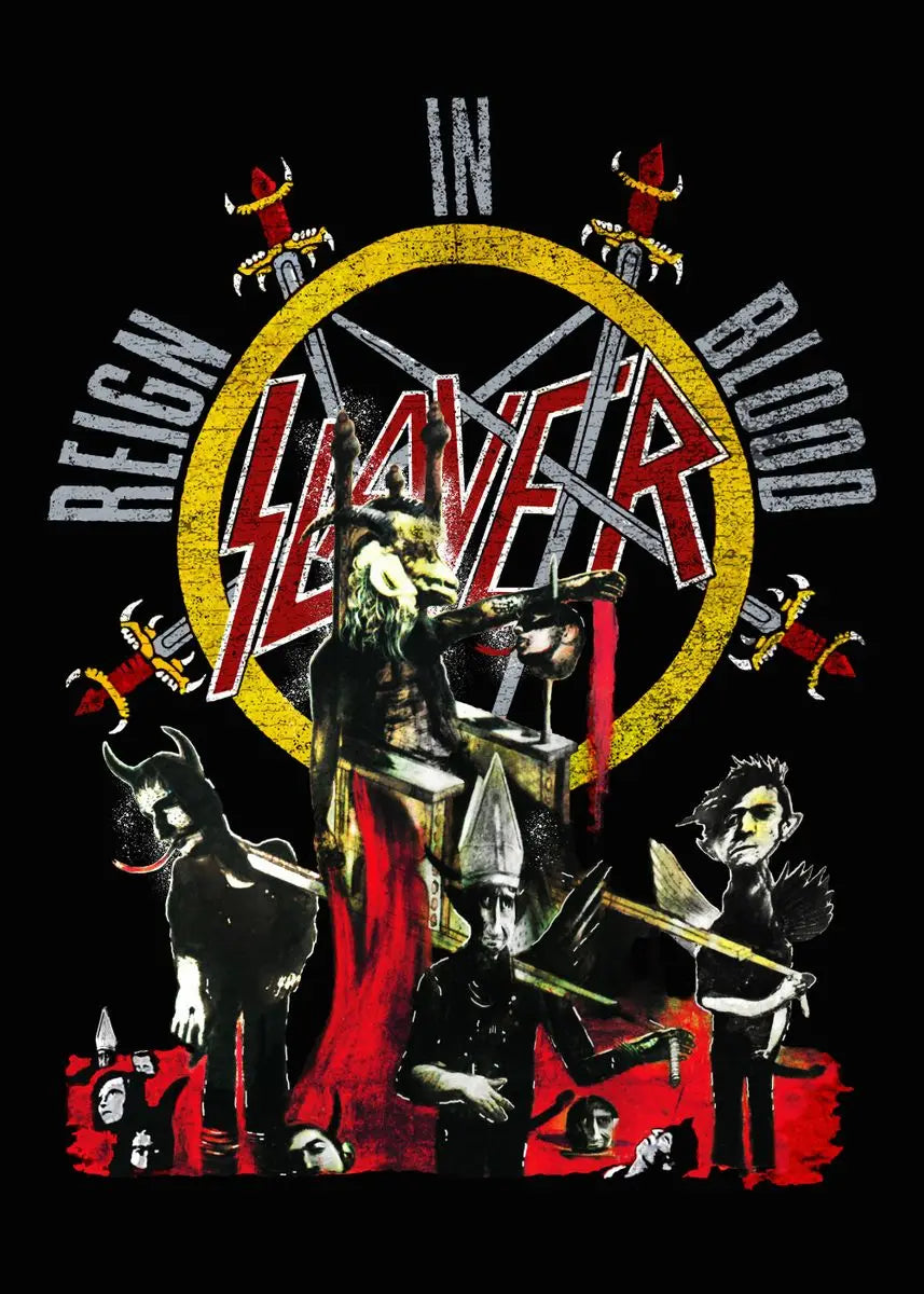 Slayer Wall Poster - Heavy Metal Room Decor