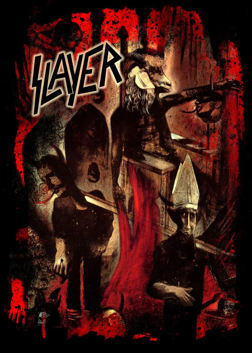 Slayer Wall Poster - Heavy Metal Room Decor