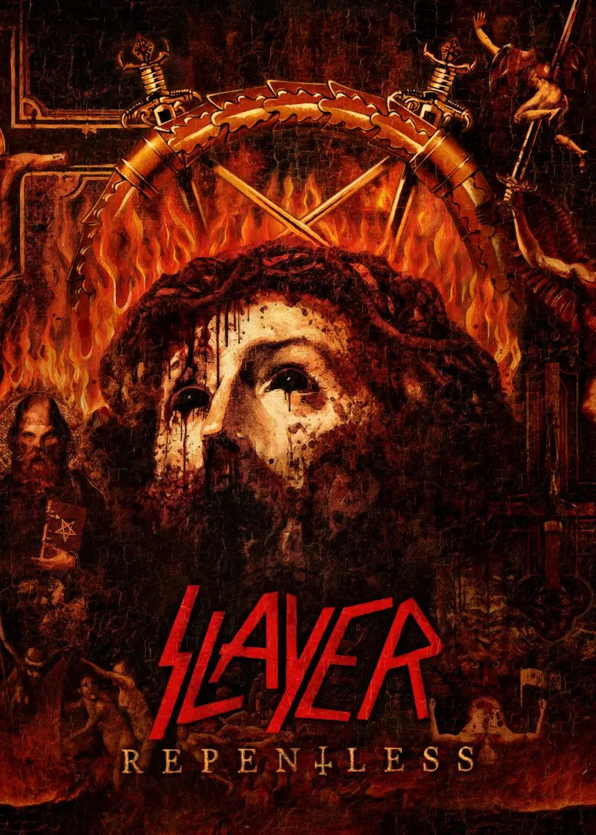 Slayer Wall Poster - Heavy Metal Room Decor